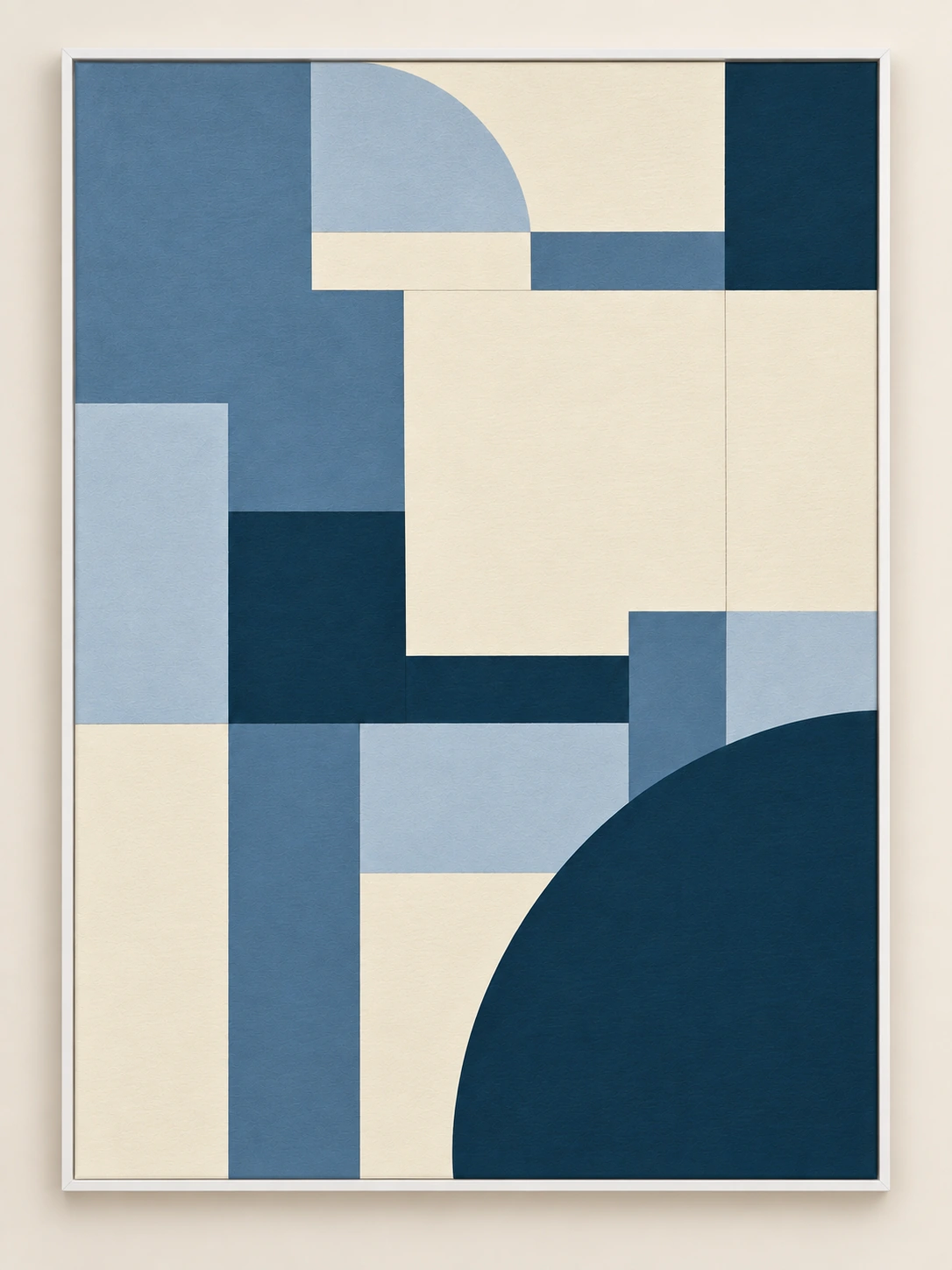 Architecture d’Azur de face avec cadre blanc mat.
